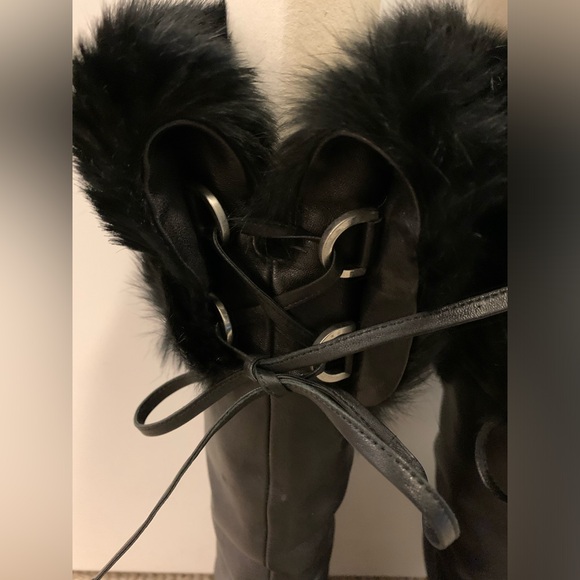 RESERVED - Authentic CHANEL Leather Fur Boots (Only available until Nov 15) - Picture 9 of 13